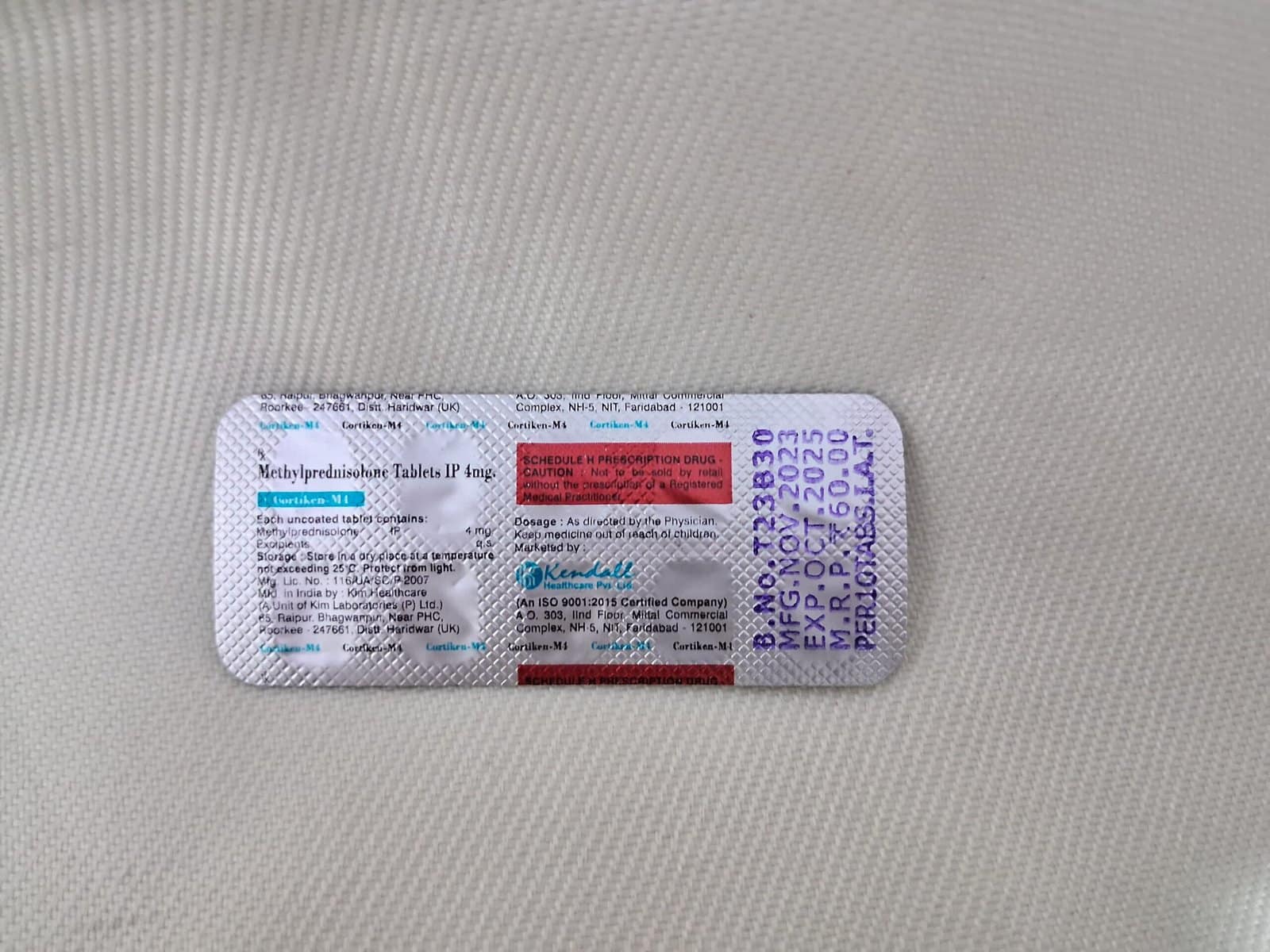 CORTIKEN M 4 Tablets - Image 2